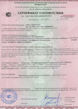 25.06.2015 Челябинск - Услуги по ремонту и техническому обслуживанию приборов радиоэл. аппаратуры